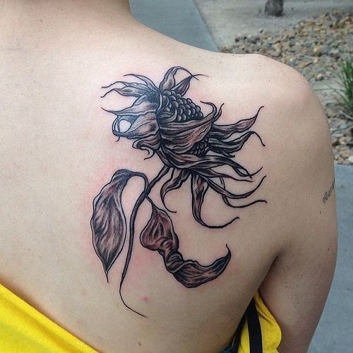 Dead sunflower tattoo meaning